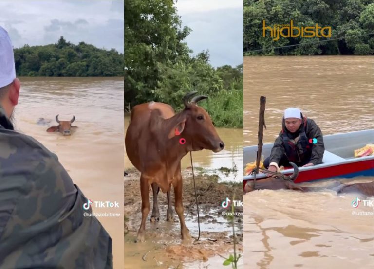 Selamatkan Lembu Tenggelam Banjir, Peribadi Ustaz Ebit Lew Buka Mata Netizen!