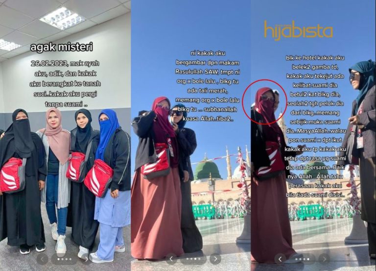 Tunai Umrah Tanpa Suami, Wanita ‘Terkejut’ Allah Hadirkan Kelibat Suami Di Sisi Ketika Berswafoto Sendirian