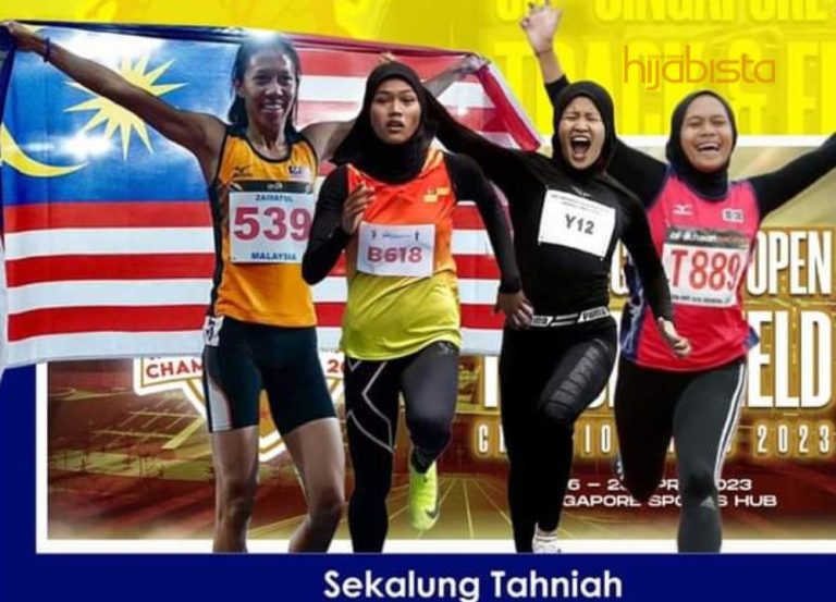 Skuad Pecut Wanita Negara, Buktikan Hijab Bukan Halangan! Rangkul Gelaran Juara Di Singapura