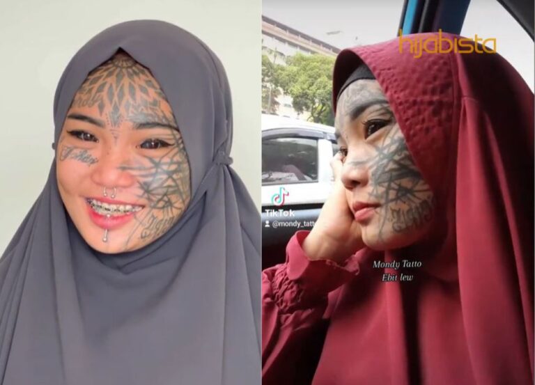 Tatu Kekal Penuhi Wajah! Sekali Allah ‘Jentik Hati’ Perubahan ‘Drastik’ Gadis Ini Mengejutkan!