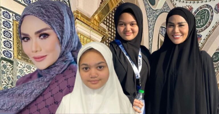 Penampilan Berhijab Anak Dara KRIS DAYANTI Ketika Tunai Umrah Raih Pujian “Cantik Sangat Amora Berhijab!”