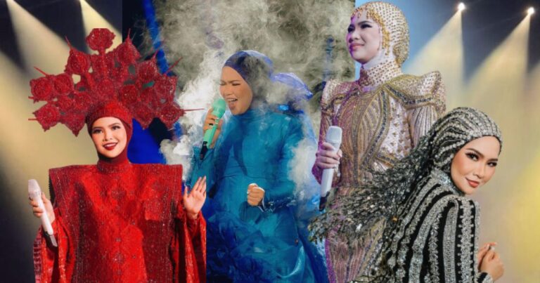 Beauty Next Level! Fesyen ‘Luar Kotak” AINA ABDUL Pada Malam Konsert Raih Tumpuan