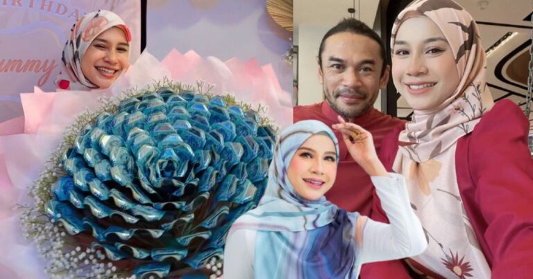 “Terima Kasih Suami Rajin Buat Surprise” MEMEY SUHAIZA Terima Jambangan Bunga Duit Pada Harijadi Ke-36 Tahun