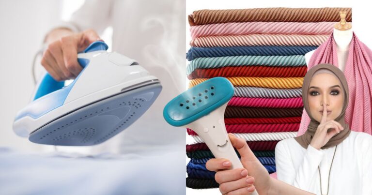 Cara Mudah Gosok Tudung Pleated Pakai Seterika Rumah