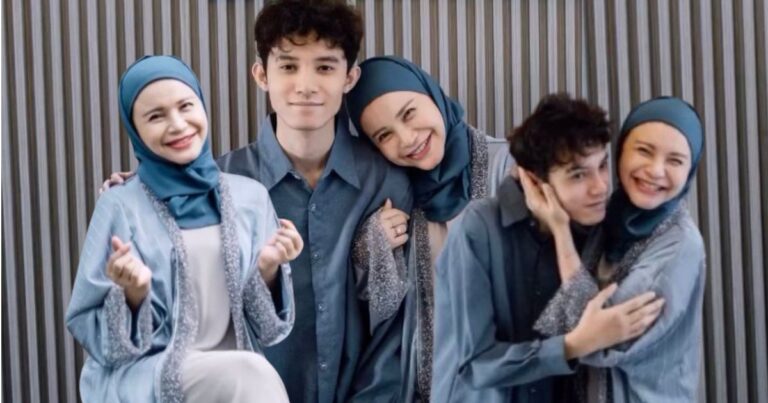 Manis Bertudung Ketika Berhari Raya Di Kampung, Penampilan DATO’ SRI ROSSA Raih Pujian!