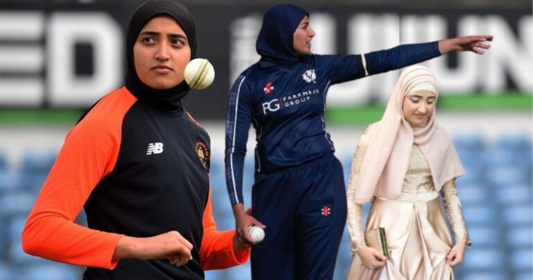 Kelahiran Pakistan ABTAHA MAQSOOD Atlet Kriket Antarabangsa Berhijab Pertama Di England