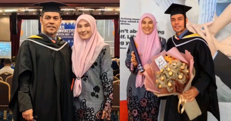 “Semoga Semangat Ini Menjadi Inspirasi Buat Anak-Anak” LISDAWATI Kongsi Detik Kejayaan Suami Genggam Diploma