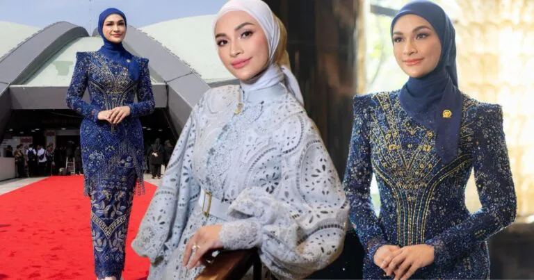 Tampil Anggun Dengan Kebaya Biru, Penampilan Anak Menteri Perdagangan Republik Indonesia Ini Tuai Pujian