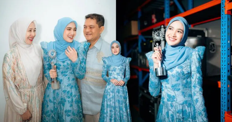 Bagaikan Puteri Elsa, Gaya CUT SYIFA Terima Anugerah Raih Pujian!