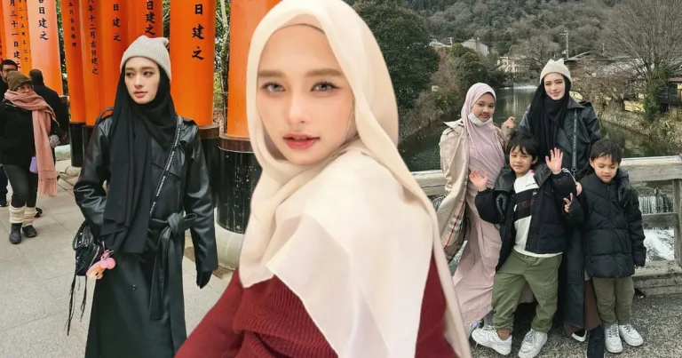 Tak Pernah Gagal Dalam Berfesyen INARA RUSLI Kongsi Momen Manis Bersama Anak-Anak Bercuti Ke Jepun