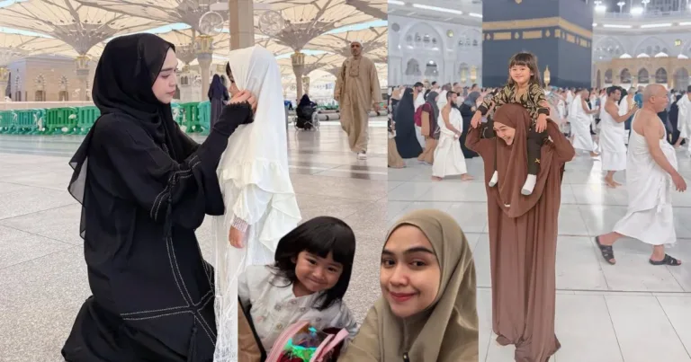 Momen RIA RICIS Kendong Anak Ketika Tunai Umrah Cetus Rasa Sebak