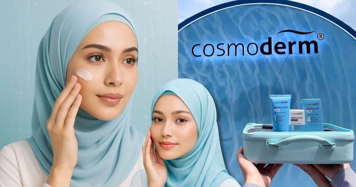 Kulit Fresh & Glowing Sepanjang Hari, Mekap Pun On-Point Dengan COSMODERM Hyaluronic Acid Terbaharu – Hijabista