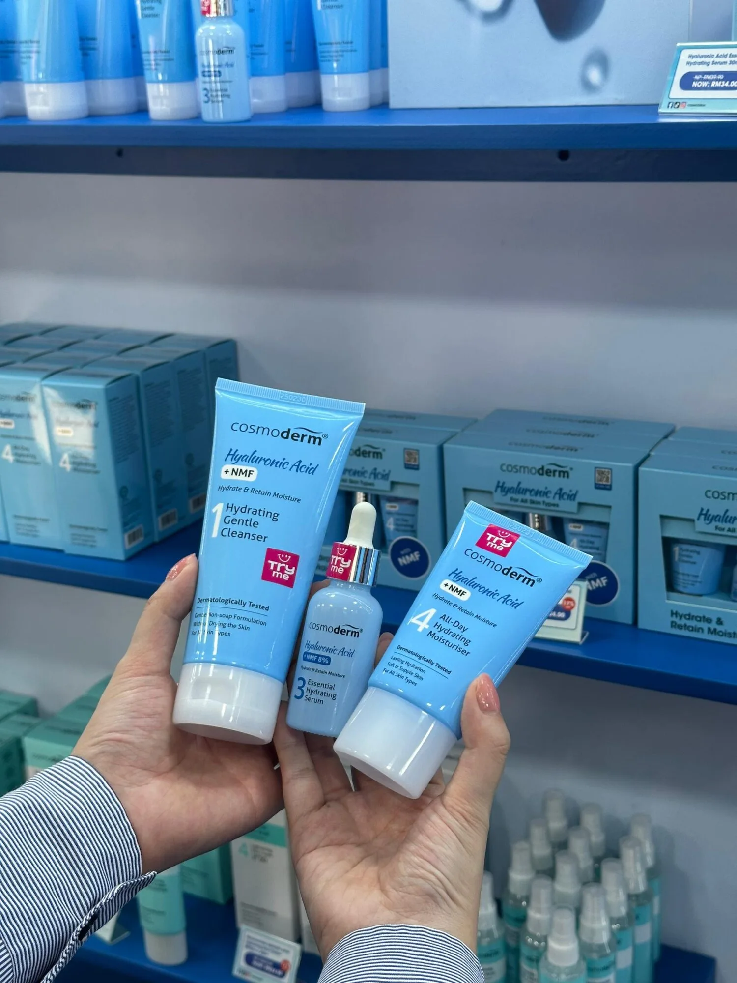 Kulit Fresh & Glowing Sepanjang Hari, Mekap Pun On-Point Dengan COSMODERM Hyaluronic Acid Terbaharu