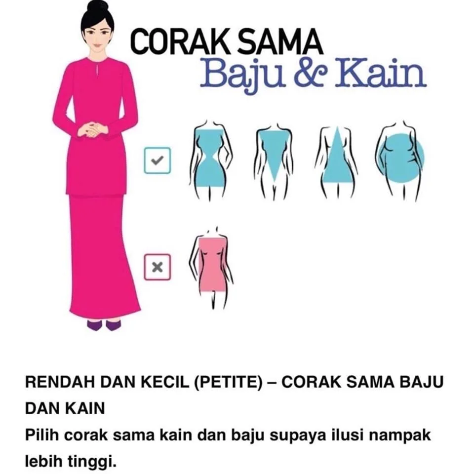 Potongan Baju Kurung Sesuai Untuk Baju Raya! Rahsia Slim, Anggun & Lebih Yakin Ikut Bentuk Badan