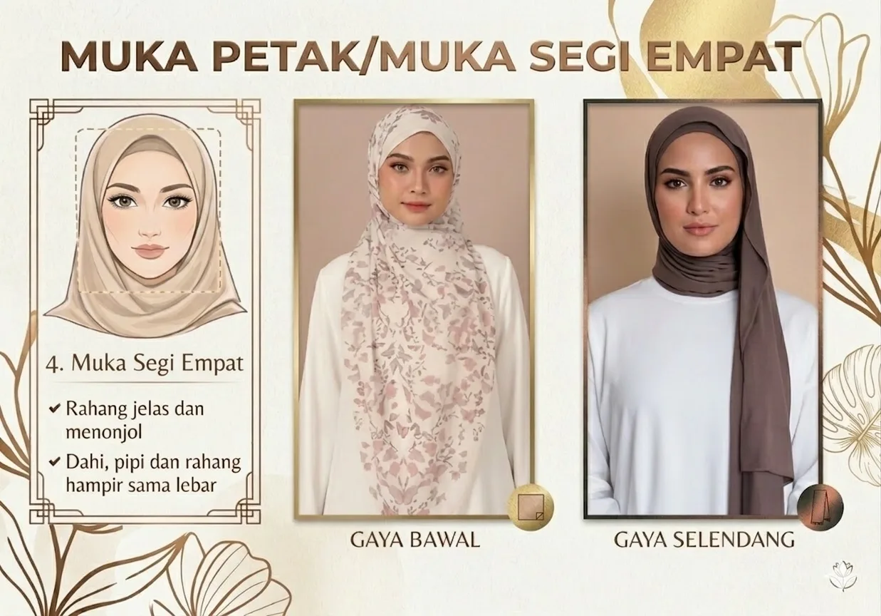 Gaya Tudung Ikut Bentuk Muka! Panduan Penting Agar Tampil Lebih Yakin & Manis di Hari Raya 10 Gaya Tudung Ikut Bentuk Muka! Panduan Penting Agar Tampil Lebih Yakin & Manis di Hari Raya
