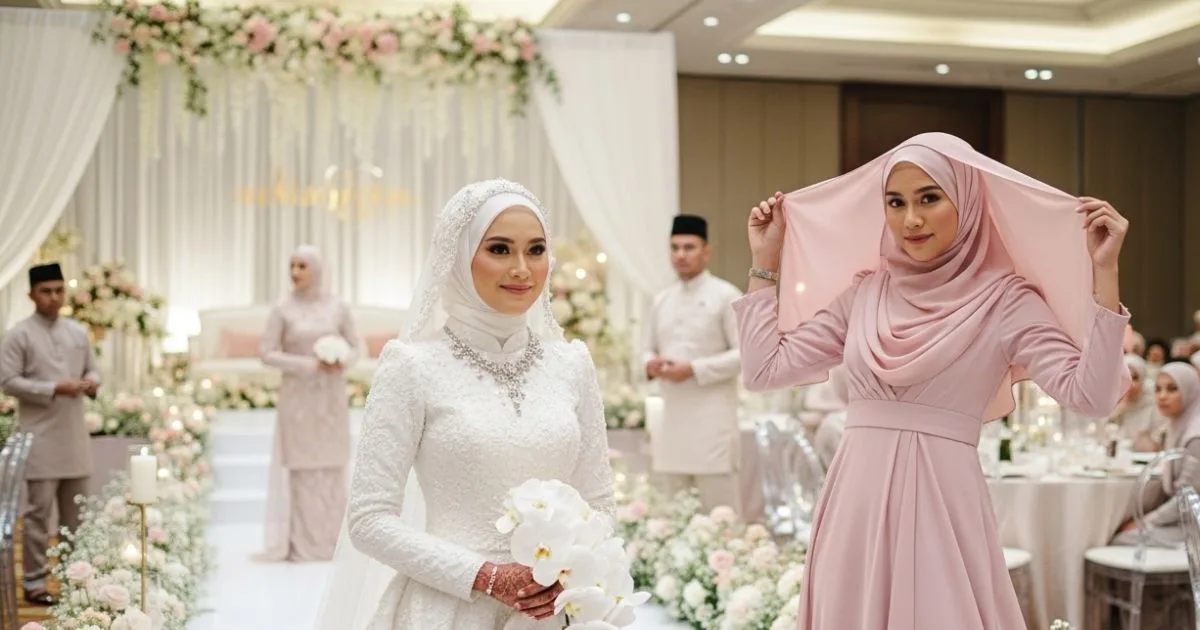 Trend Pakai Selendang Atas Kepala Ke Majlis Kahwin, Wanita Tegur Jangan Overshadow Pengantin