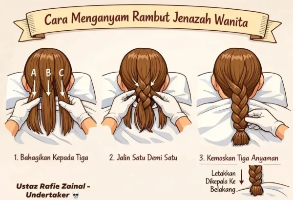 Anyam Rambut Jenazah Wanita! Sunnah Indah Yang Ramai Belum Tahu