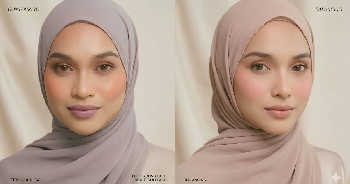 Solekan Lebih On Point Bila Kenal Bentuk & Karakter Wajah Sendiri