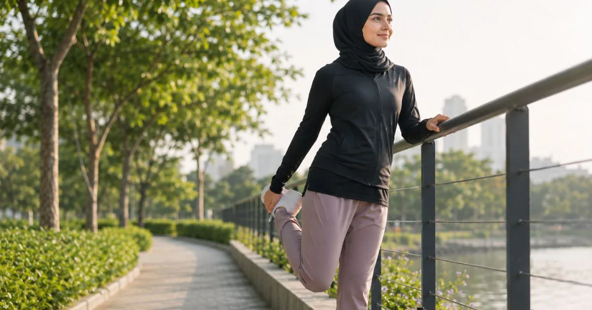 Brisk Walking 15 Minit Sehari, Rahsia Mudah Hijabi Kekal Sihat Walau Sibuk 4 Brisk Walking 15 Minit Sehari, Rahsia Mudah Hijabi Kekal Sihat Walau Sibuk