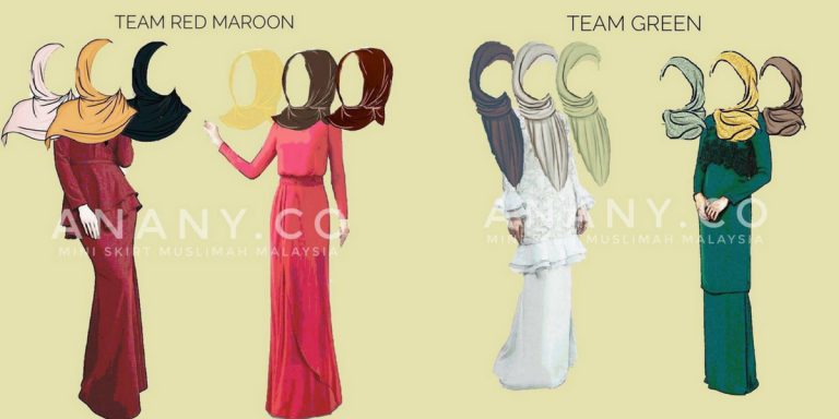 Cara Padankan Warna Tudung Dengan Busana Bagi Mengelak ‘Tenggelam’ Di Pagi Syawal