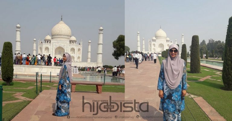 Ada SEBAB Wanita Ini Berbaju KURUNG, Hijab Labuh & STOKING Tengah Panas Terik Di Taj Mahal. Penjelasannya Memang ‘Deep’!
