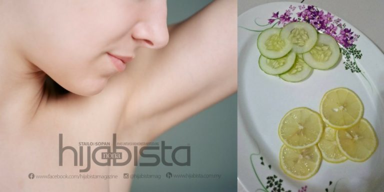 Atasi Masalah Ketiak Hitam Dengan Timun & Lemon. Memang Berkesan!