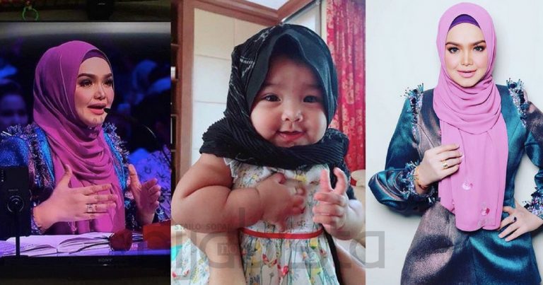 “Cantiknya Anak Sholehah Ini Memakai Hijab” – Netizen Puji Baby Aafiyah Comel Bertudung & Iras Datuk Siti