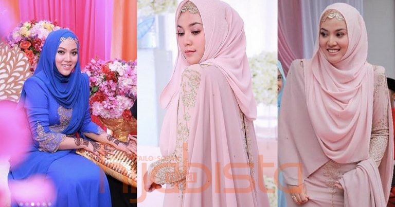Penampilan SOPAN Shila Amzah Dipuji Netizen. Pilih ‘Dress’ Peach & BIRU Untuk Khatam QURAN & Majlis Berinai