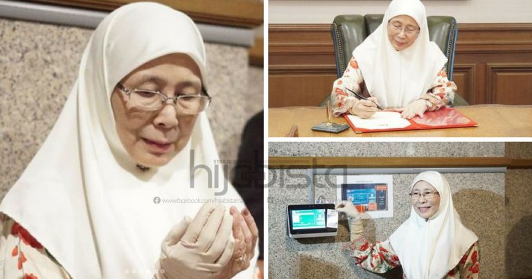 Hari Pertama Sebagai TPM, Netizen Puji Dr Wan Azizah Menjaga Auratnya Dengan Memakai Sarung Tangan