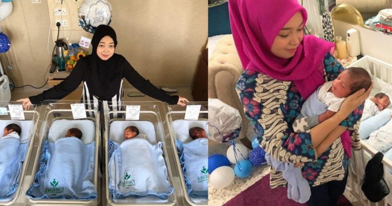 Wanita Ini Kongsi Diet Sihat Diamalkan Sepanjang Hamil Kembar Empat. Subhanallah, Anugerah Tak Ternilai!