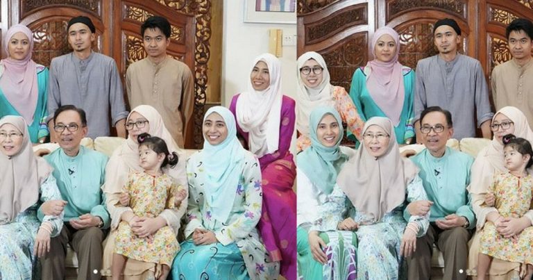 20 Tahun Terpenjara, Raya Kali Ini Semua Ahli Keluarga Datuk Seri Anwar Ibrahim Kembali Bersatu