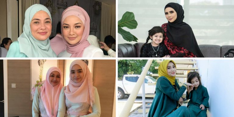 10 #OOTD Ibu Dan Anak Selebriti Yang ‘Stylish’ Di Pagi Syawal, Boleh Dijadikan Inspirasi Untuk Para Hijabi