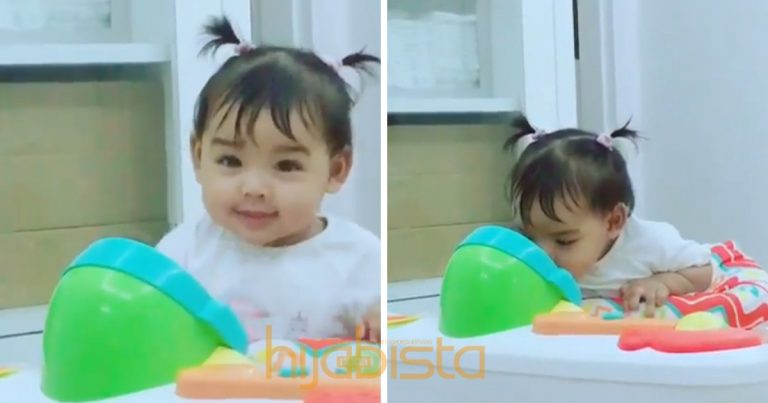 ‘Kenapa Muka Saya Macam Siti Nurhaliza?’-Aksi Lucu Aafiyah Lihat Cermin Hiburkan Hati Netizen