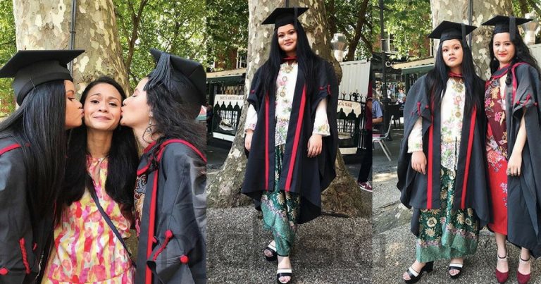 Adik Sharifah Amani Tolak ‘Dress’ & Pilih Kebaya Nyonya Pada Majlis Konvokesyen Di UK. Wow, ‘Look Stunning’!