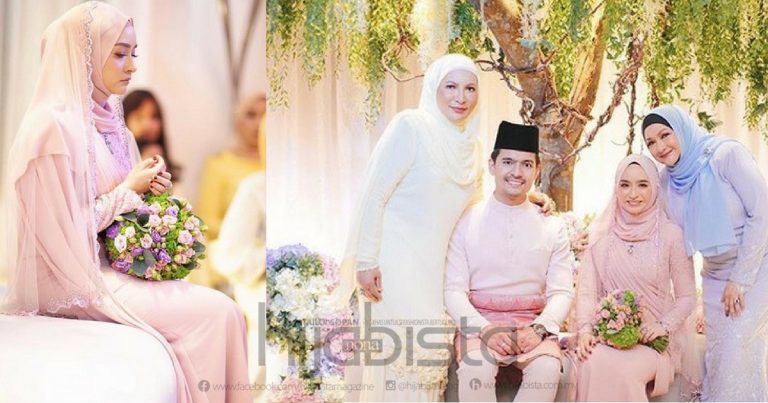 Anak Ziela Jalil, Dr Puteri Julia Tampil Jelita Dengan Busana & Hijab Warna Sedondon Di Majls Pertunangannya