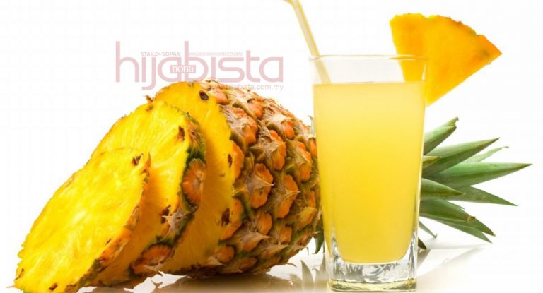 Air Campuran Nenas & Lemon Untuk Kekal Awet Muda & Elak Kulit Kusam Yang Penting Muka Glowing Selalu.