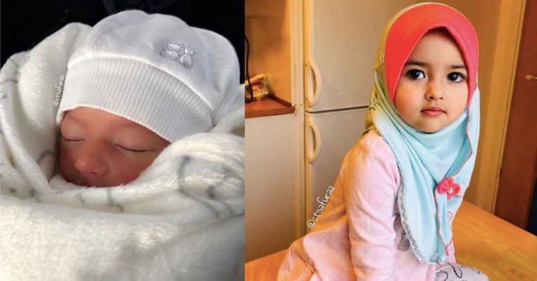 Lepas Seminggu Kelahiran, Ibu Kanak-Kanak Kacukan Tercantik Dunia Dhuhaa Sophea Dedah Wajah Adiknya. COMEL!