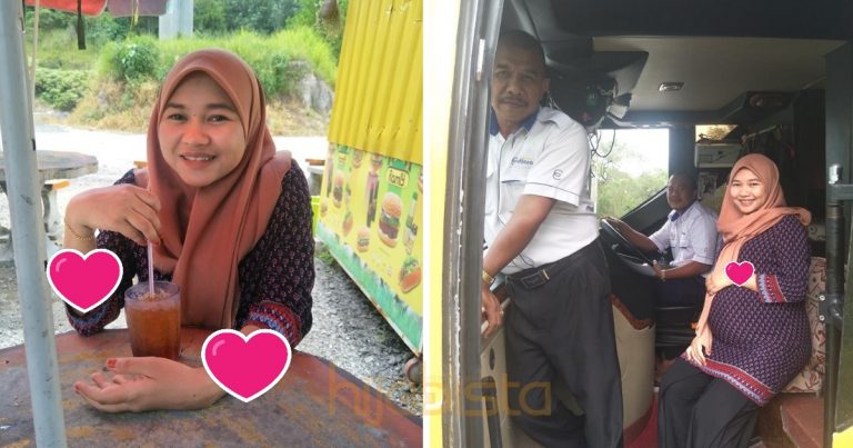 Lelaki Ini Tunaikan Permintaan Isteri Yang Mengidam Mahu Naik Bas Dan Lihat Road Block. Manisnya!