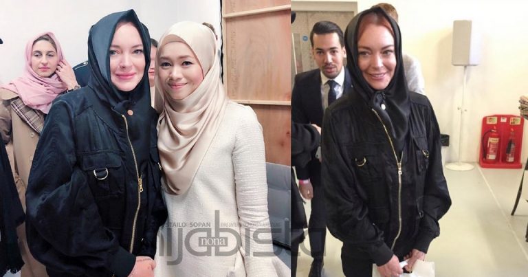 “Bukan Saja Cantik Berhijab & Tutup Aurat, Lindsay Lohan Juga Pakai Halal Kosmetik Di LMFW” – Puji Raja Nadia Sabrina