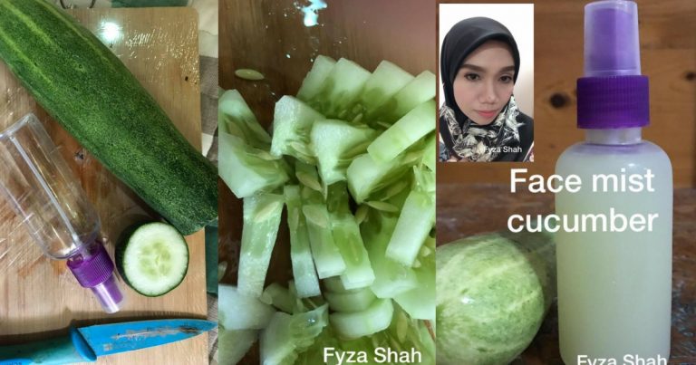 Wanita Ini Dedah Rahsia Elak Wajah Tua Dari Usia Sebenar, Hanya Guna ‘Face Mist’ Buat Sendiri Dari Timun