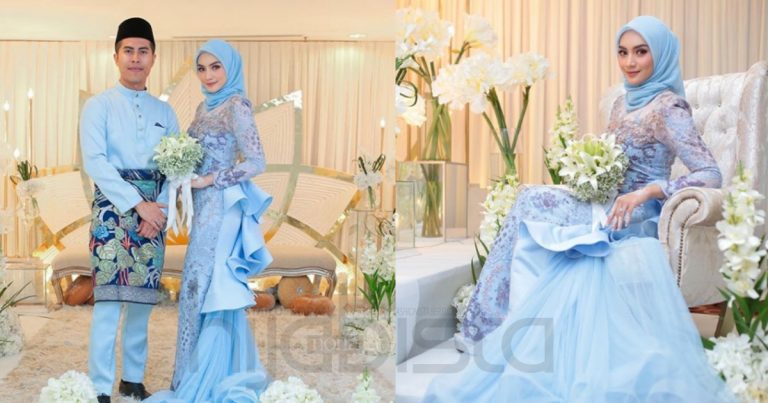 Pasangan Instafamous Ini Pilih Tema Biru Di Majlis Pertunangan. Netizen Puji Cantik & Doakan Bahagia Till Jannah