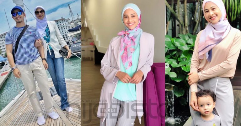 Tampil Berhijab Lepas Balik Haji, Netizen Suka Fouziah Gous Gayakan Bawal Kerana Nampak Manis & Muda