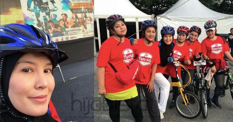 Lisdawati Amal Minum Campuran Susu Kambing, Kurma & Kismis Untuk Aktif Berbasikal Walaupun Hamil