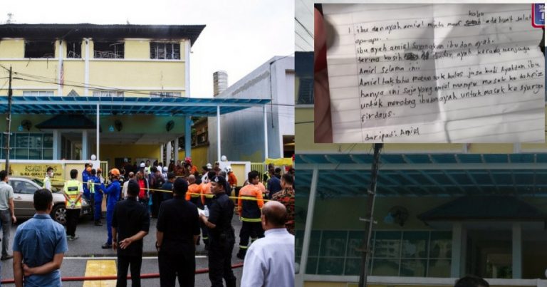 “Amiel Minta Maaf Kalau Ada Salah. Amiel Doakan Ibu Ayah Masuk Syurga. Terima Kasih Jaga Amiel” – Sayunya  Isi Kandungan Surat Seorang Mangsa