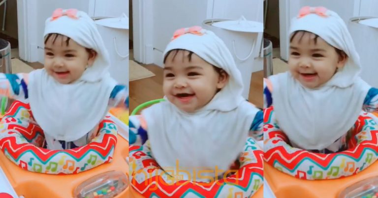 ‘Aafiyah Nak Adik Ya?’- Netizen Geram Melihat Telatah Aafiyah Yang Comel Bertudung