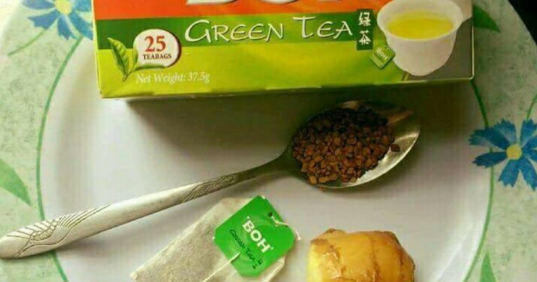 Ini Cara Nak Lenyapkan Perut Buncit, Detox Paling Mudah Hanya Guna Teh Hijau Dan Halia