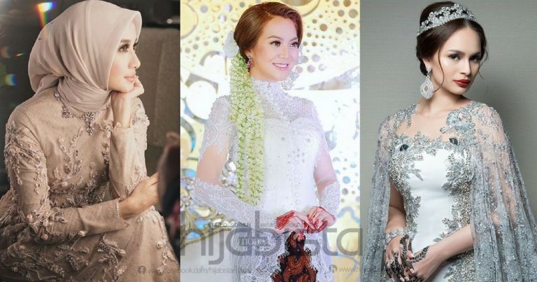 10 #OOTD Busana Pengantin SELEBRITI Paling Diingati Tahun 2017, No 1 & 2 Memang ‘CLASSY’