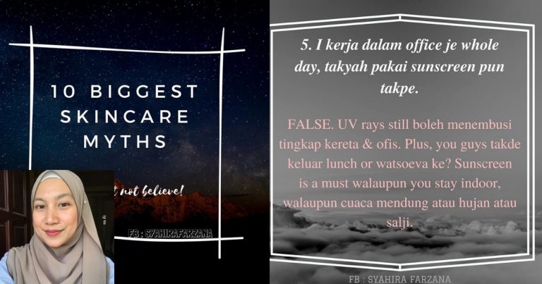 ‘Kerja Dalam Office Tak Payah Pakai Sunblock’-Gadis Ini Kongsi 10 Mitos Kecantikan Yang Tak Boleh Dipercayai