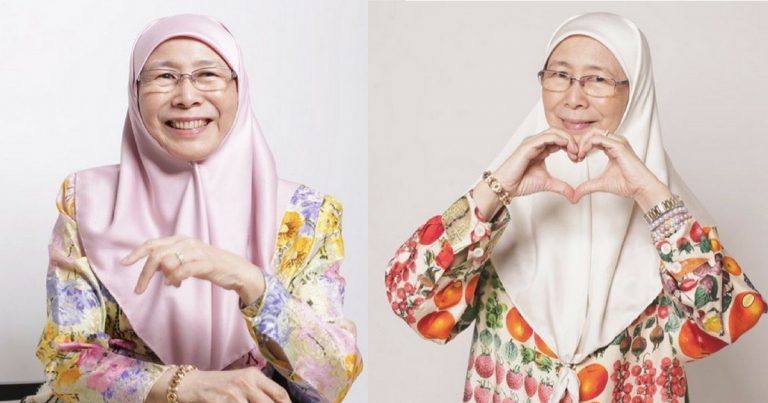 Aura Datin Seri Wan Azizah Santun Berbaju Kurung Dengan Hijab Kelepet Lekap Di Dahi Curi Perhatian Sepanjang PRU14