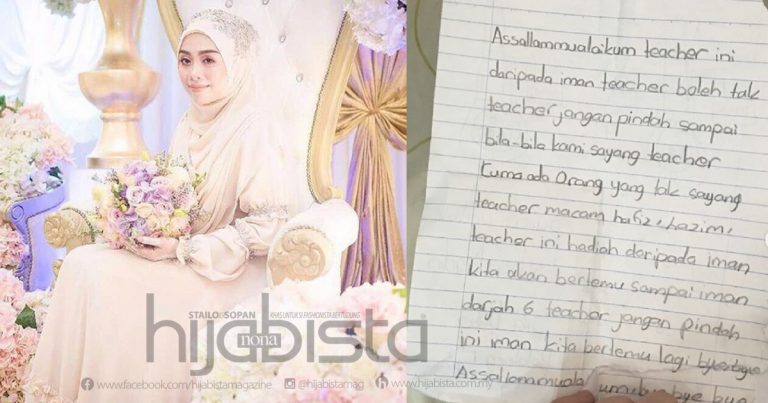 Surat CINTA Daripada Pelajar Ini Buat Bekas PENYANYI Popular Hilang ‘STRESS’ Di Hari Pertama Sekolah